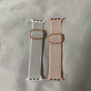 Bundle of 2 nylon Iwatch bands